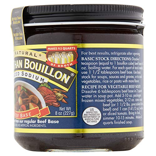 All Natural Reduce Sodium Beef Base 8Oz