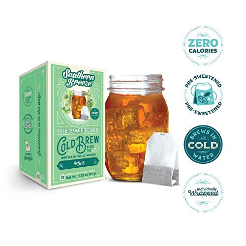 Southern Breeze Cold Brew, Mint Sweet Tea With Zero Calorie, 20