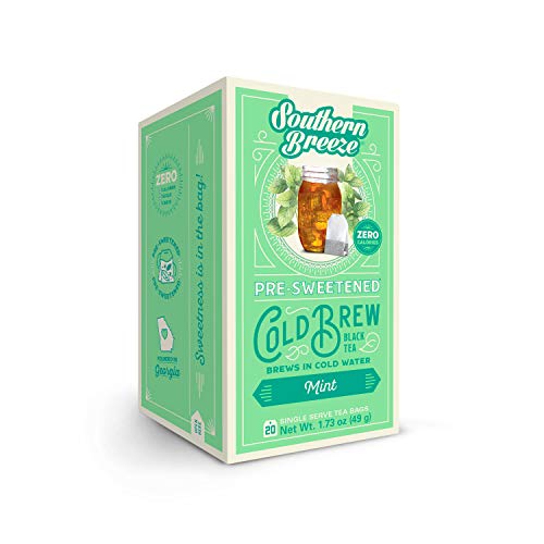 Southern Breeze Cold Brew, Mint Sweet Tea With Zero Calorie, 20