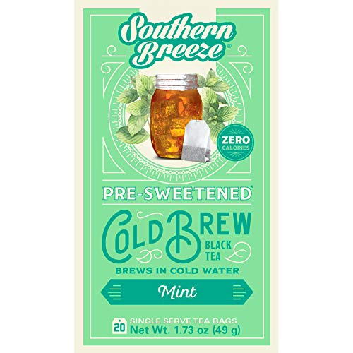 Southern Breeze Cold Brew, Mint Sweet Tea With Zero Calorie, 20