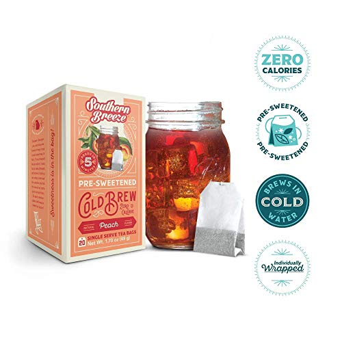Southern Breeze Cold Brew, Peach Sweet Tea With Zero Calorie, 20