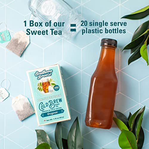 Southern Breeze Cold Brew Sweet Tea Peach Iced Tea with Black Te...