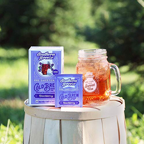 Southern Breeze Cold Brew Tea, Blackberry Sweet Tea With Zero Ca
