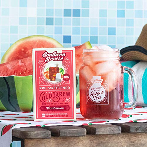 Southern Breeze Cold Brew Tea, Watermelon, 20 Count