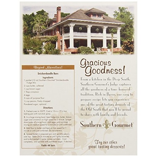 Southern Gourmet Fudge, Snickerdoodle, 12 Ounce Box, brown