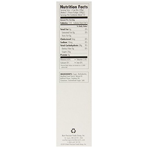 Southern Gourmet Fudge, Snickerdoodle, 12 Ounce Box, brown