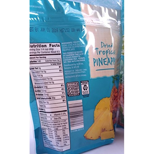 Southern Grove - Dried Tropical Pinapple - Net Wt. 6 Oz. 170G