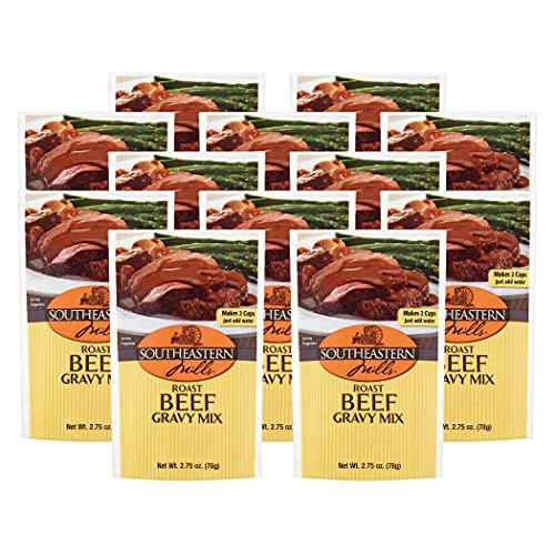 Southeastern Mills Roast Beef Gravy Mix, 2.75 Ounce Pack Of 12