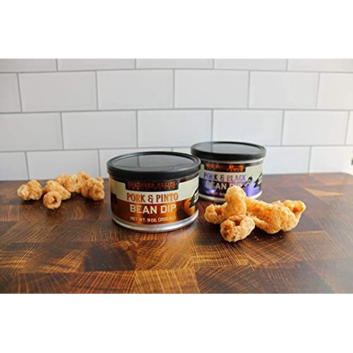 Pasilla Chili Cheese Pork Rinds &Amp; Bean Dip Snack Pack | Southern