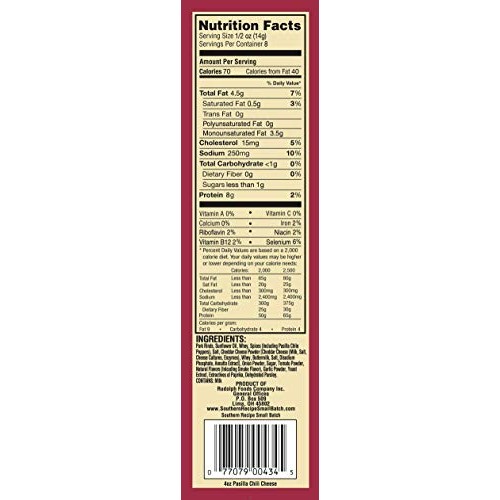 Pasilla Chili Cheese Pork Rinds | Southern Recipe Small Batch |