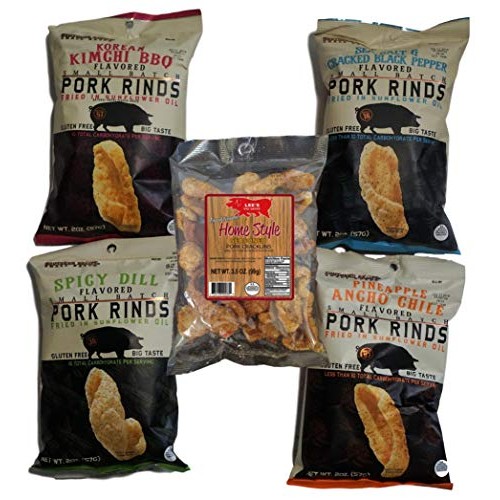 Southern Recipe Small Batch Gourmet Pork Rinds Sampler With Colo