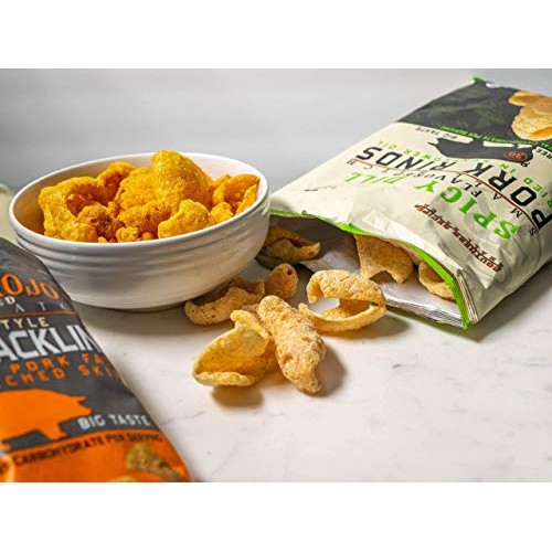 Southern Recipe Small Batch Pork Rinds | Spicy Dill Flavor | Ket
