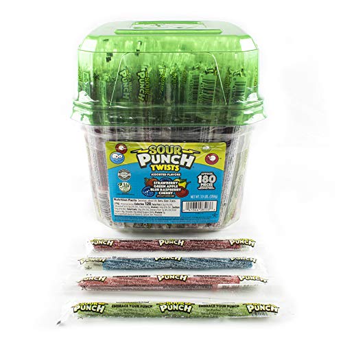 Sour Punch Twists, 6 Individually Wrapped Soft &Amp; Chewy Candy Tu Sour Punch Twists, 6 Individually Wrapped Soft &Amp; Chewy Candy Tu