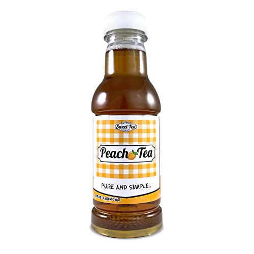 Southern Sweet Tea Company Peach Tea – 12-Pack 16Oz Sweet Peach ...