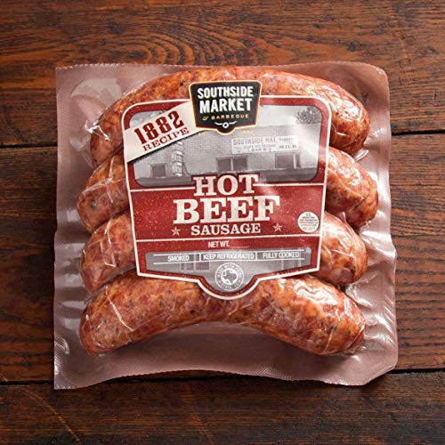 Southside Market 1882 Hot Beef Sausage - 5 Packages