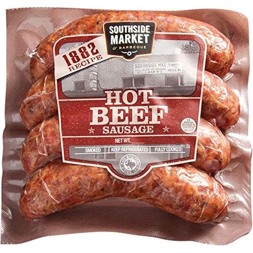 Southside Market 1882 Hot Beef Sausage - 5 Packages