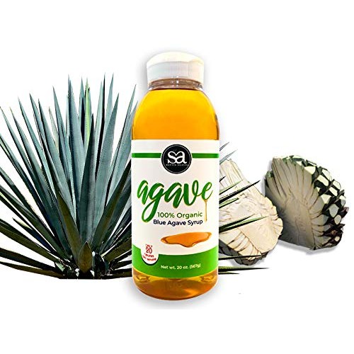 2-Pack: 100% Usda Organic Agave Syrup Estate Grown Vegan Low Gl