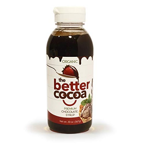 The Better Cocoa Premium Organic Chocolate Syrup 20 Oz Vegan No