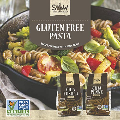 Sow Gluten Free Chia Flour Based Penne Pasta – High In Omega 3,