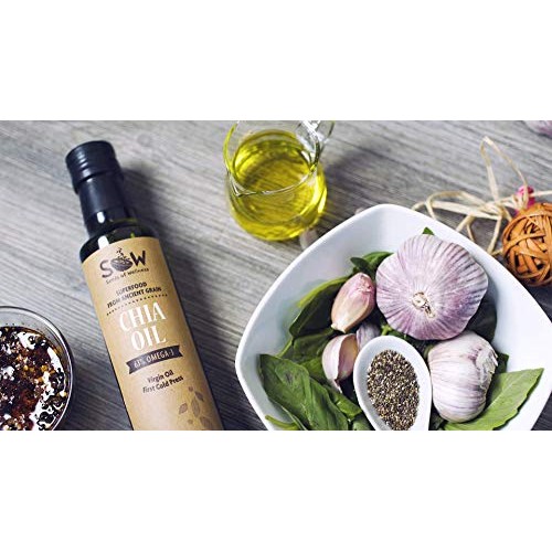 Sow – Seeds Of Wellness, Cold Pressed Chia Oil, Plant-Based Oil,