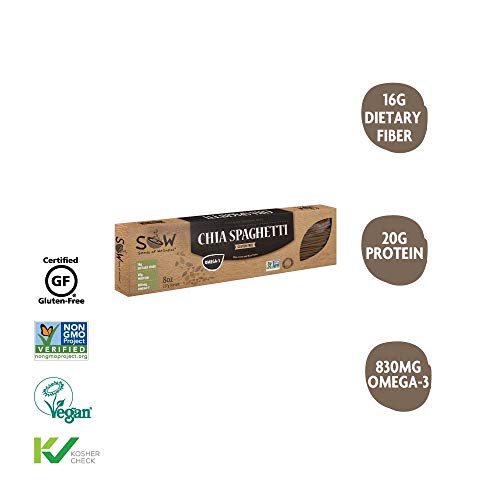 Sow - Seeds Of Wellness Gluten-Free Chia Spaghetti Pasta, High I