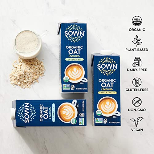 Sown Organic Oat Creamer Vanilla - Barista Oat Milk Non Dairy Co