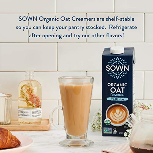 Sown Organic Oat Creamer Vanilla - Barista Oat Milk Non Dairy Co