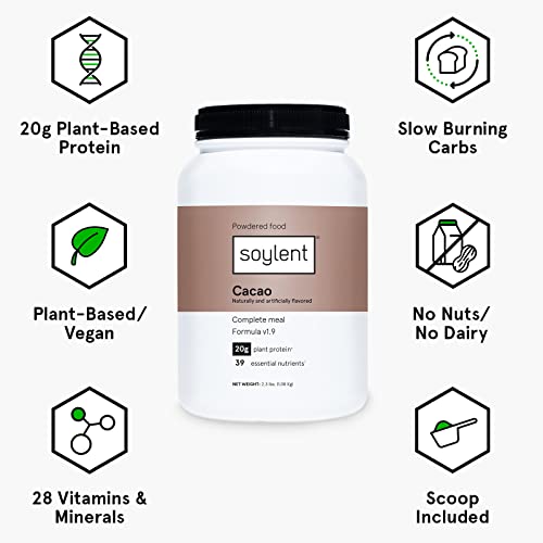 Soylent Complete Nutrition Meal Replacement Protein Powder, Caca... Soylent Complete Nutrition Meal Replacement Protein Powder, Caca...
