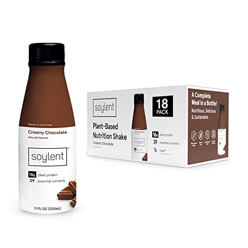 Soylent Creamy Chocolate Meal Replacement Shake, Contains 16g Co...