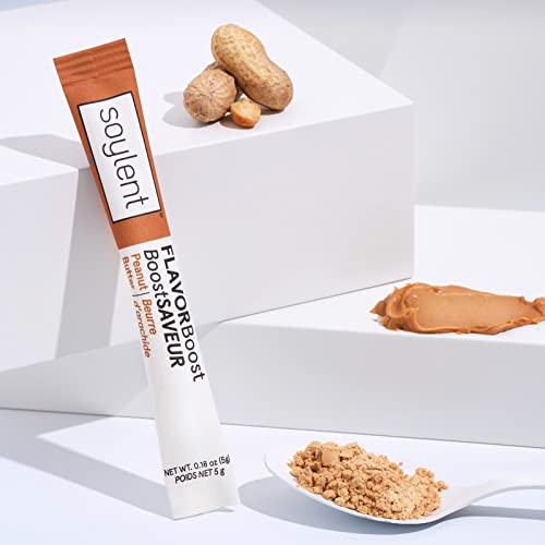 Soylent Flavor Boost, Peanut Butter - Vegan, 0G Added Sugar, Glu Soylent Flavor Boost, Peanut Butter - Vegan, 0G Added Sugar, Glu