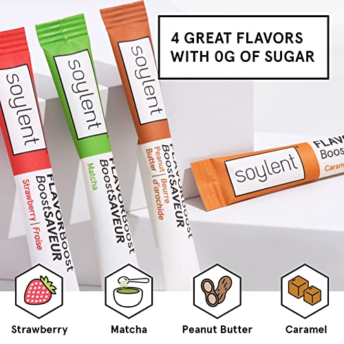 Soylent Flavor Boost, Peanut Butter - Vegan, 0G Added Sugar, Glu Soylent Flavor Boost, Peanut Butter - Vegan, 0G Added Sugar, Glu
