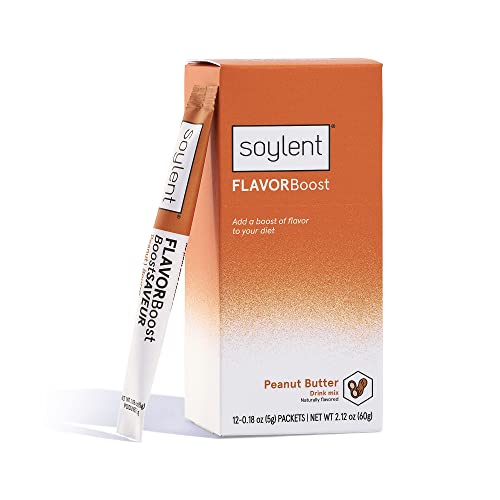 Soylent Flavor Boost, Peanut Butter - Vegan, 0G Added Sugar, Glu Soylent Flavor Boost, Peanut Butter - Vegan, 0G Added Sugar, Glu