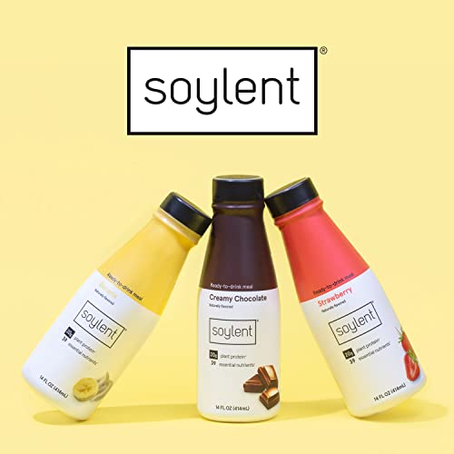 Soylent Meal Replacement Shake, Banana Split Variety Pack, Conta