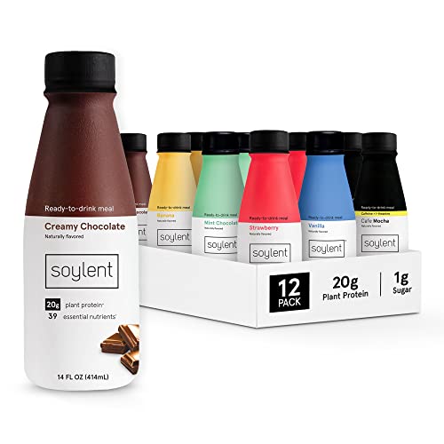 Soylent Meal Replacement Shake, Sampler Pack, Contains 20g Compl...