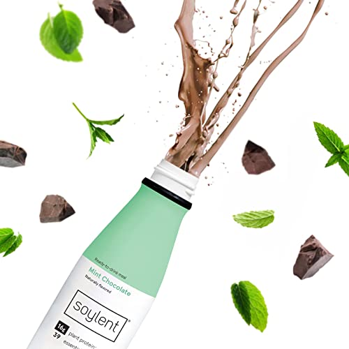 Soylent Mint Chocolate Meal Replacement Shake, Contains 16g Comp...