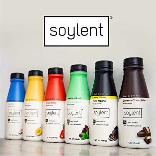 Soylent Mint Chocolate Plant Protein Meal Replacement Shake, 14