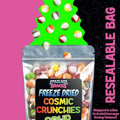Premium Freeze Dried Sour Skittles - Cosmic Crunchies Dried Cand...