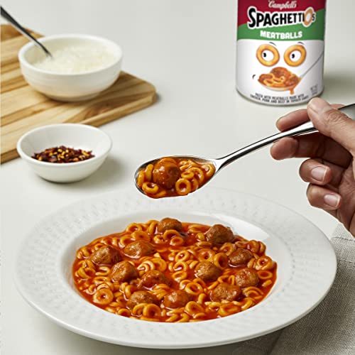 Spaghettios Canned Pasta With Meatballs, Healthy Snack For Kids