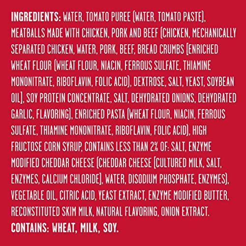 Spaghettios Canned Pasta With Meatballs, Healthy Snack For Kids