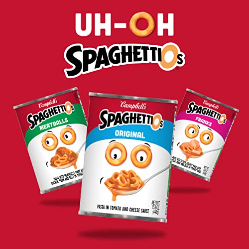 Spaghettios Canned Pasta With Meatballs, Healthy Snack For Kids