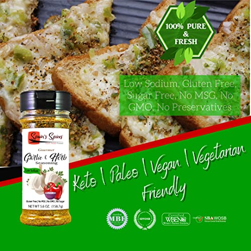 Spains Gourmet Garlic &Amp; Herb Seasoning - Low Sodium, Gluten Fre