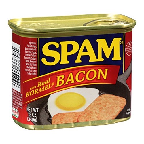 Spam With Real Hormel Bacon Luncheon Meat 12 Oz Pack Of 12