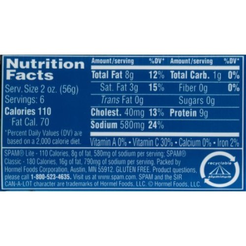 Spam Lite, 12-Ounce Cans Pack Of 2