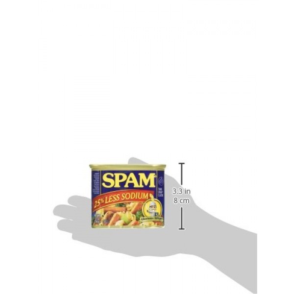 Spam Luncheon Meat 25% Less Sodium 12 Oz