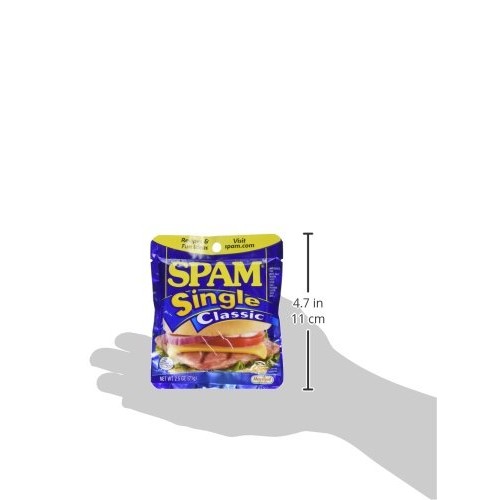 Spam Single, 3-Ounce Pouches Pack Of 6