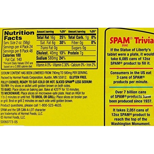 Spam With 25% Less Sodium - 2 Pack