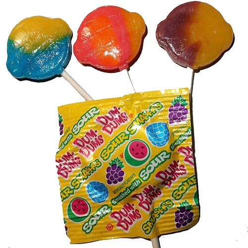 Dum-Dums 1 Bag Sour Smashes Fruit Flavored Lollipop Candy - So