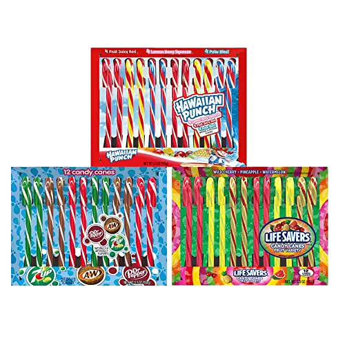 Candy Cane Mixed Pack - Hawaiian Punch, Lifesavers, Soda 144 Count