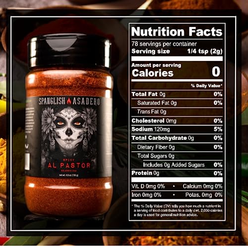 Spanglish Asadero 10oz Spicy Al Pastor | Mexican Seasoning for S...
