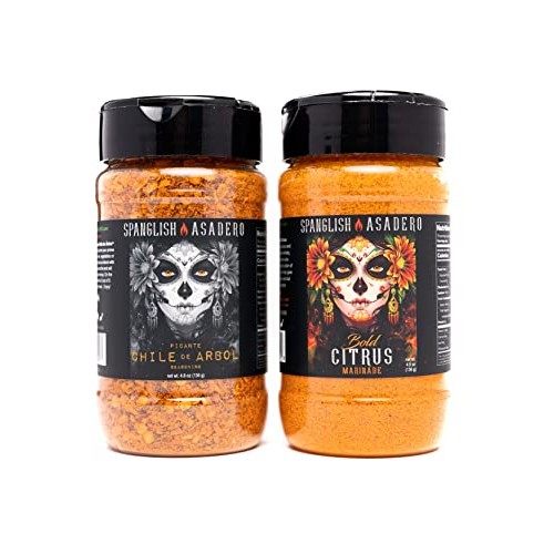 Spanglish Asadero 5.0 oz. 2-Pack 10 oz. Citrus Marinade + Chi...